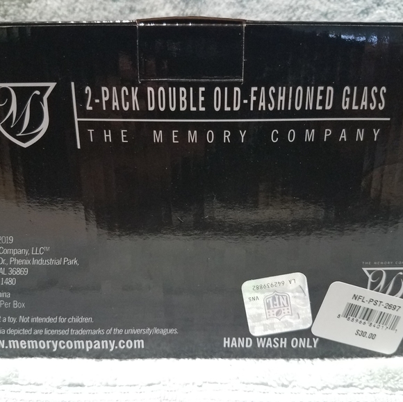 All new STEELERS logo'd 2 pc old fashion glasses - Picture 4 of 5